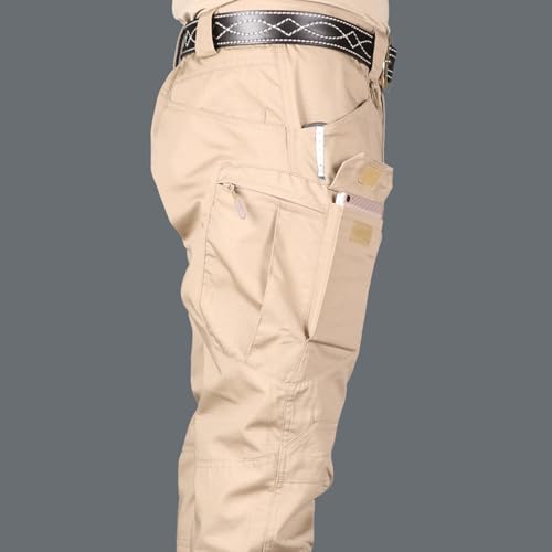 Caramand Tactical Pants 6 Pair, Men's Utility Flex Cargo Pants, Lightweight Resistant Ripstop Waterproof Quick-Drying3