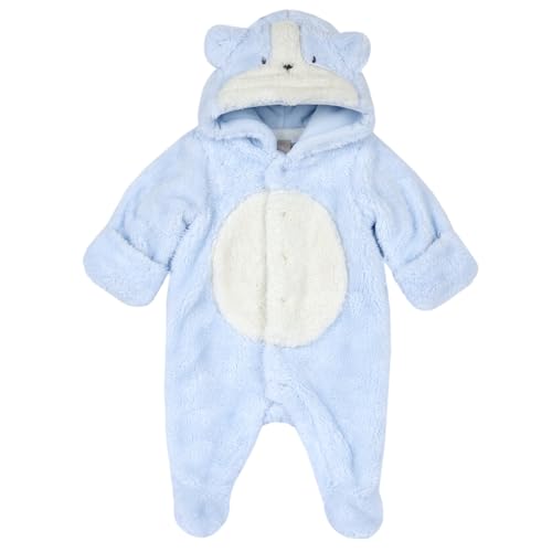 Chicco Tutina Con Apertura Frontale, Pigiamino Per Bambino E Neonato Bimbo 0-24, Azzurro (6), 12 Mesi, Designed In Italy
