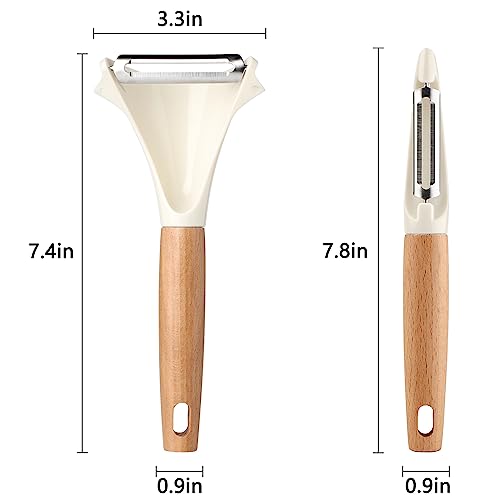 Beereraver Potato Peelers Stainless Steel Swivel Peelers Y-Shaped And I-Shaped Peeler Set Of 2,Vegetable Carrot Fruit Peelers For Kitchen thumb #6
