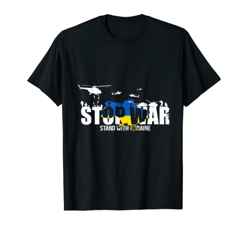 Stop w.a.r Ukra.ine Ukra.inian Flag Military Camiseta