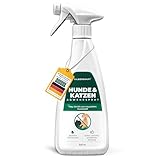 Silberkraft Hunde- & Katzenabwehr Spray 500 ml - Repellent zur Fernhaltung von Hunden & Katzen - Spray für Garten, Zäune, Hof & Einfahrten – mit Geraniol