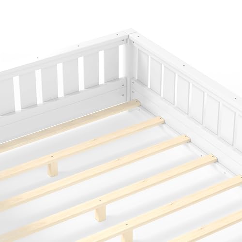 Bellemave Full Size Floor Bed with Slats and Safety Guardrail by Bellemave - Image 5
