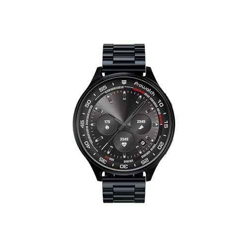 Image of ProWatch Xtreme with Enhanced Fitness Features - 1.43 inch AMOLED AOD Display | Inbuilt GPS Altimeter, Barometer & Compass | Corning Gorilla Glass 3 | Body Energy Features (Metal Strap)