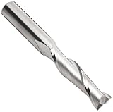 YG-1 E5011 Carbide Square Nose End Mill, Long Reach, Uncoated (Bright) Finish, 30 Deg Helix, 2 Flutes, 5' Overall Length, 1' Cutting Diameter, 1' Shank Diameter