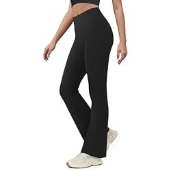 AB-Eleven Yoga Pants for Women High Waisted Flare Leggings Bell Bottom Leggings Front Seamless Flared Workout Pants