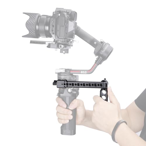 NICEYRIG Side Handle Grip 360° Adjustable knobs Aluminium Alloy Handgrip for DJI RS2/RSC2/RS3/RS3MINI/RS3 Pro/RS4/RS4 Pro Stabilizer Gimbal with Nato Clamp Rosette Mount-558 - Image 3