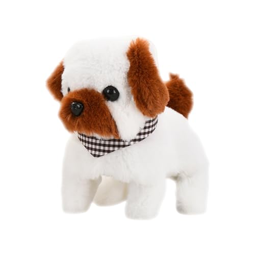 Generico Walking And Barking Toy Dog-Electronic Interactive Plush Puppy For Kids &, Realistic Cute Pet With Tail Wagging For Girls & Boys, Animated Plush Dog Gift For Valentine's & Birthdays