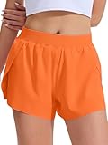 Taille élastique : le short de fitness pour femme dispose d'une taille élastique large et douce pour réduire la pression sur la taille; les coutures plates sont conçues pour réduire les frottements et donner un maximum de confort à la taille