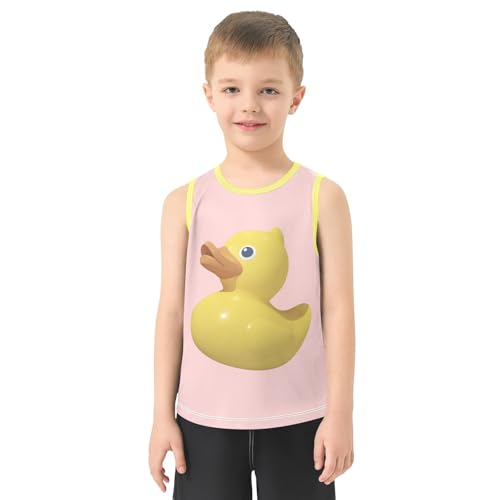 Baby Boys Sleeveless Tank Top Rubber Ducks Toddler Athletic Vest 3-10T2