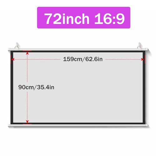 Pantalla de proyector 72" 16:9 para cine en casa miniatura 7