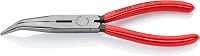 KNIPEX Flachrundzange mit Schneide (Storchschnabelzange) mit Kunststoff überzogen 200 mm, 26 21 200 – Ansicht 1