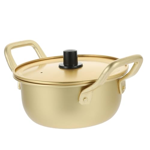 OUNONA Instant Noodle Pot - Korean Ramen Cooker with Lid for Kitchen Use, Perfect for Meal Preparation