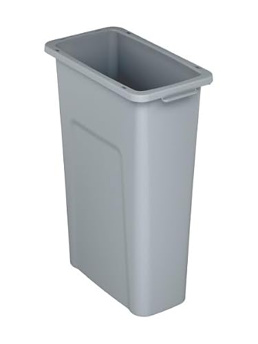 Sturdy Essentials Waste Wise 23 Gallon Grey HDPE Trash Can Compatible with All Waste Wise Lids and Signs - (23 Gallon, 12 Pack)