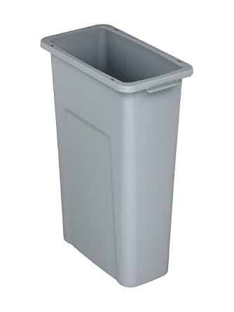 Waste Wise 23 Gallon Grey HDPE Trash Can Compatible with All Waste Wise Lids and Signs - 23 Gallon, Single
