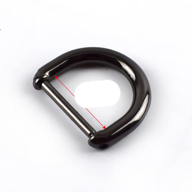 Fibbie ad anello in metallo, 5/10 pezzi ID13/16/20/25mm Borse con fibbia ad anello in metallo D Anello Vite Sostituisci gancio for appendere Decorazioni for bagagli fai da te Fibbie Parti hardware-10
