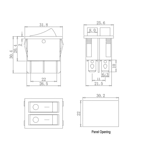 Interruptor basculante doble KCD6 para solucionar fallos de encendido en cuadros eléctricos de barcos 6
