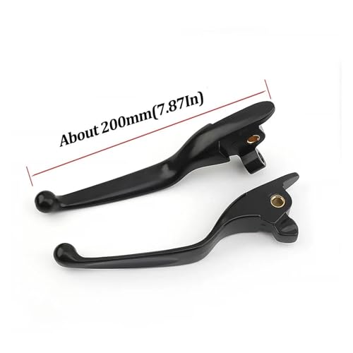 Palanca de embrague ajustable negra para manillar de Harley Touring Road King 7