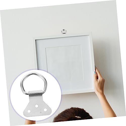 Image of Housoutil 30pcs Versatile Frame Hooks Picture Hangers d Rings Heavy Duty Wall Hangers for Decor