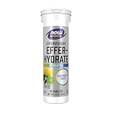 NOW Foods Sports Nutrition, Effervescent Effer-Hydrate, Electrolyte Supplement, Recovery*, Lemon Lime, 10 Tablets