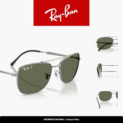 Image of Ray-Ban Unisex Rb3755 Rectangular Sunglasses