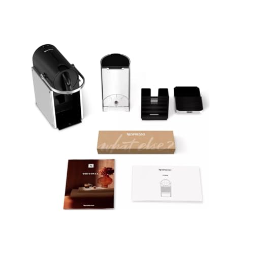 Image of Nespresso De'Longhi Pixie EN127.S New Model Coffee Capsule Machine, Two Direct Dial Buttons, Eco Mode, Compact Design, 19 Bar Pressure System (EN127.S)