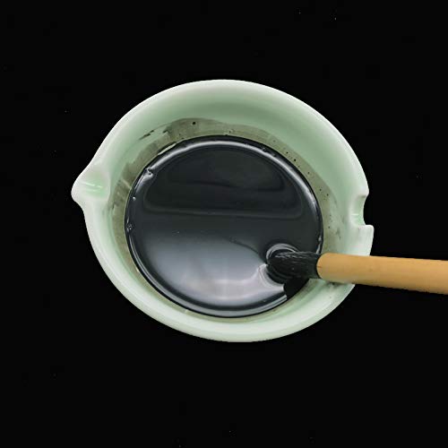 DY029 Hmayart Multi-function Ink Dish for Chinese Calligraphy and Sumi-e Painting (green) - Thumbnail 3