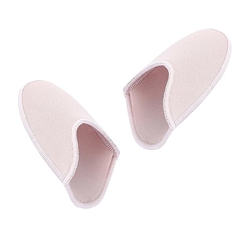 BESTYASH Tiptoe Caps Elastic Fabric Dance Protector Covers for Ballet Latin Light Pink Comfortable Durable Breathable Tiptoe Cover for Forefoot Pressure Relief