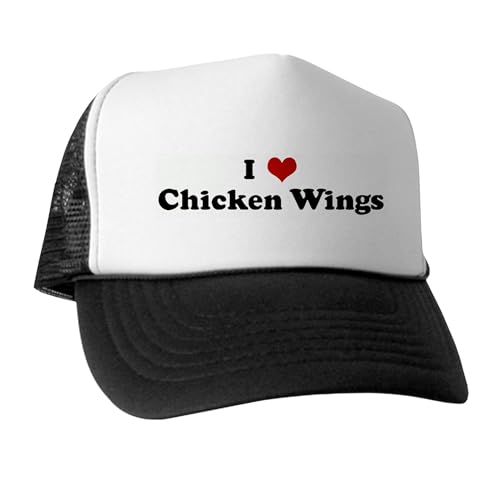 CafePress I Love Chicken Wings Snapback Trucker Hat