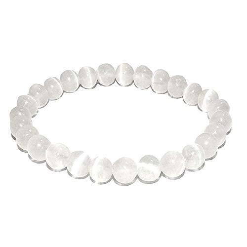 Selenite Beads Bracelet 8 mm Stone Bracelet for Reiki Healing and Crystal Healing Stone Bracelet (B0C5JPFKVH) Amazon Price History, Amazon Price Tracker