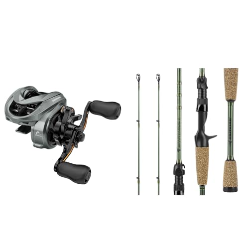 KastKing Kestrel Finesse Baitcasting Reel Left Hand 8.4:1 & Spartacus II Casting Rod 7'6”