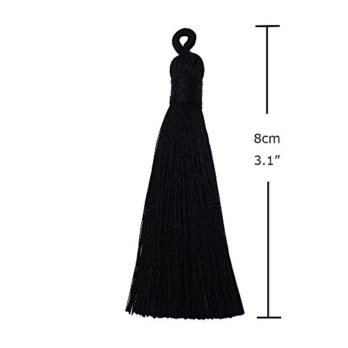 Pamir Tong 8Cm Chinese Knot Tassels Handmade Rayon Silk Tassels For Crafts,Bookmark,Necklace & Jewelry Making, (30Pcs Mixed) #TOP1