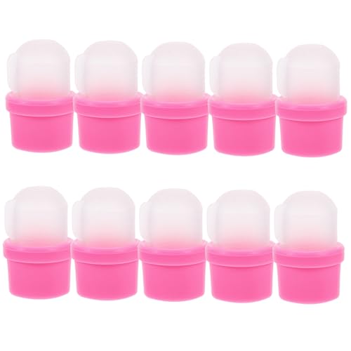 Healeved 20pcs Gentle Silicone Nail Polish Remover Wrap Tool for Gel Remover for Nails