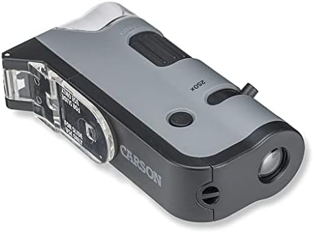 Carson MicroFlip 100x-250x LED and UV Lighted Pocket Microscope with Flip Down Slide Base and Smartphone Digiscoping Clip 2 31grTa8BBmL. AC