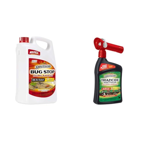 Spectracide 1.33 Gallon Bug Spray & 32 oz Insect Killer for Lawns Concentrate with QuickFlip Sprayer