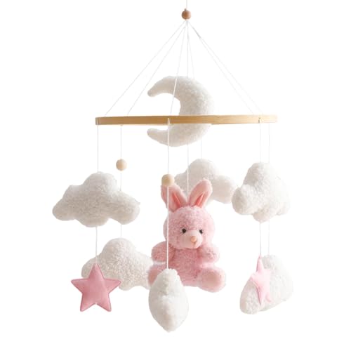 Mobile pour berceau pour filles cadeau de naissance pendentif suspendu lapin