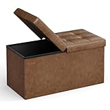 【Un ottoman, de nombreuses utilisations】Utilisez ce pouf de rangement comme boîte de rangement, repose-pieds, ou même une table basse. Il peut être placé partout où vous le souhaitez, par exemple dans le salon, au bout de votre lit, dans le hall ou sous une fenêtre