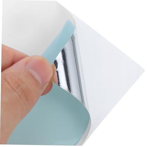 Lot de 10 feuilles de papier peint adhésif imperméable Angoily bleu