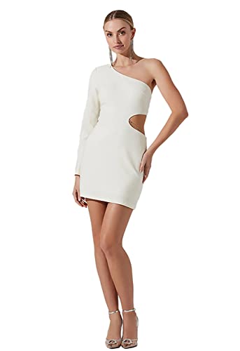 ASTR The Label Women's Lavinia Dress, Off White, Small