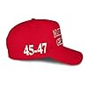 Trump 45-47 MAGA Hat - Red #2