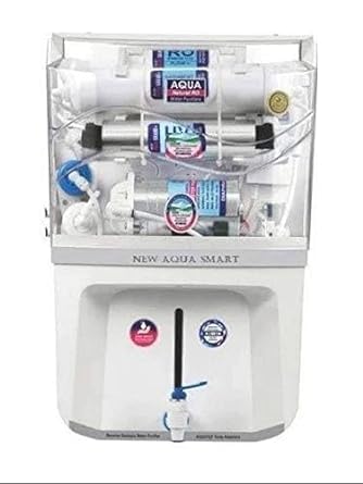 New Aqua Grand Plus (Smart) Copper RO+UV+UF+TDS Controller Water Purifier 12Ltr (White) Suitable for Borewell, Tanker and Municipal Water.For Home & Office USE