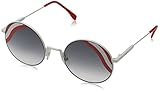 Protective case included FENDI Damen FF 0248/S 9O VK6 Sonnenbrille, Weiß (White/Dark Grey Sf), 53