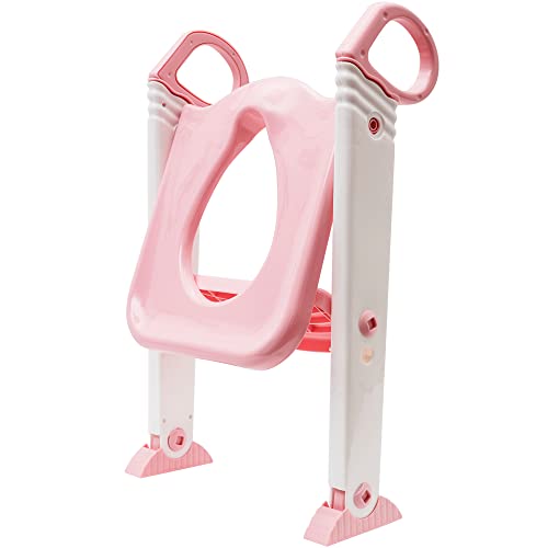 Assento Redutor Com Escada - Rosa Baby, Buba, Rosa