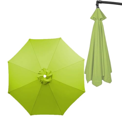 Toile parasol excentré 2,7 m auvent de remplacement 6 bras couvre-parapluie jardin
