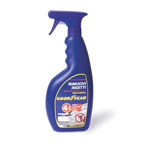 Goodyear Detergente Rimuovi Insetti 750 Ml – Pulitore Auto Per Parabrezza E Carrozzeria, Azione Rapida Contro Sporco Ostinato, Sicuro Sulle Superfici,