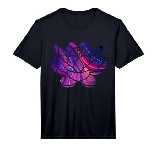 Mens Lotus Blossom I Meditation Relax Yoga Yogi Spiritual Performance T-Shirt