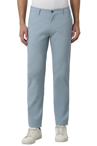Image of Peter England Men Regular Fit Casual Pants