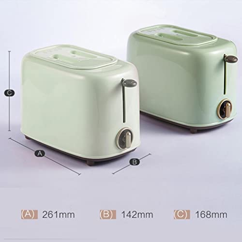 Máquinas de Fazer Pão Torradeira 2 Peças, Torradeira Aço Inoxidável Verde Vintage, Sanduicheira, Tor