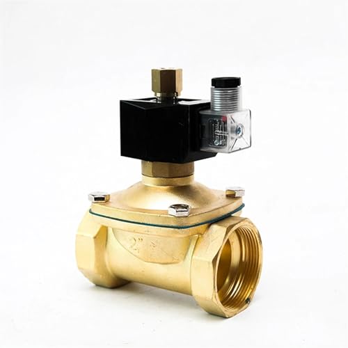 Électrovanne d'eau en laiton 220V normalement ouverte 2P pour circuits hydrauliques et gaz - 3