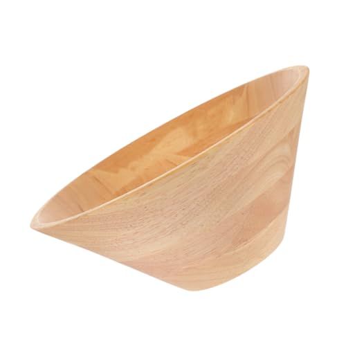 BATHVEVE Ciotola in Legno Naturale Grande capacità Scodella Tradizionale per Insalate Frutta e Impasti Leggera e Facile da Pulire Adatta Cucine Ristoranti Stile Giapponese