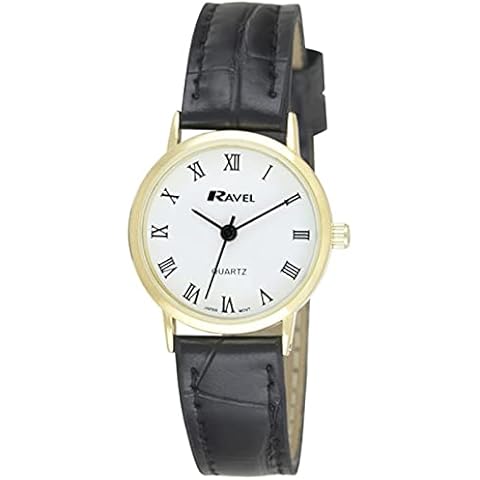 Ravel Women's Classic Black/Gold Watch Cover